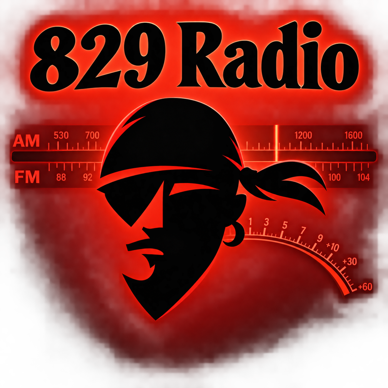 829 Radio pirate logo